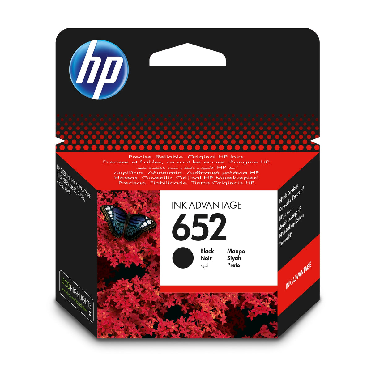 HP 652 - 6 ml - original - Ink Advantage - cartucho de tinta - para Deskjet Ink Advantage 26XX, Ink Advantage 37XX, Ink Advantage 50XX, Ink Advantage 52XX