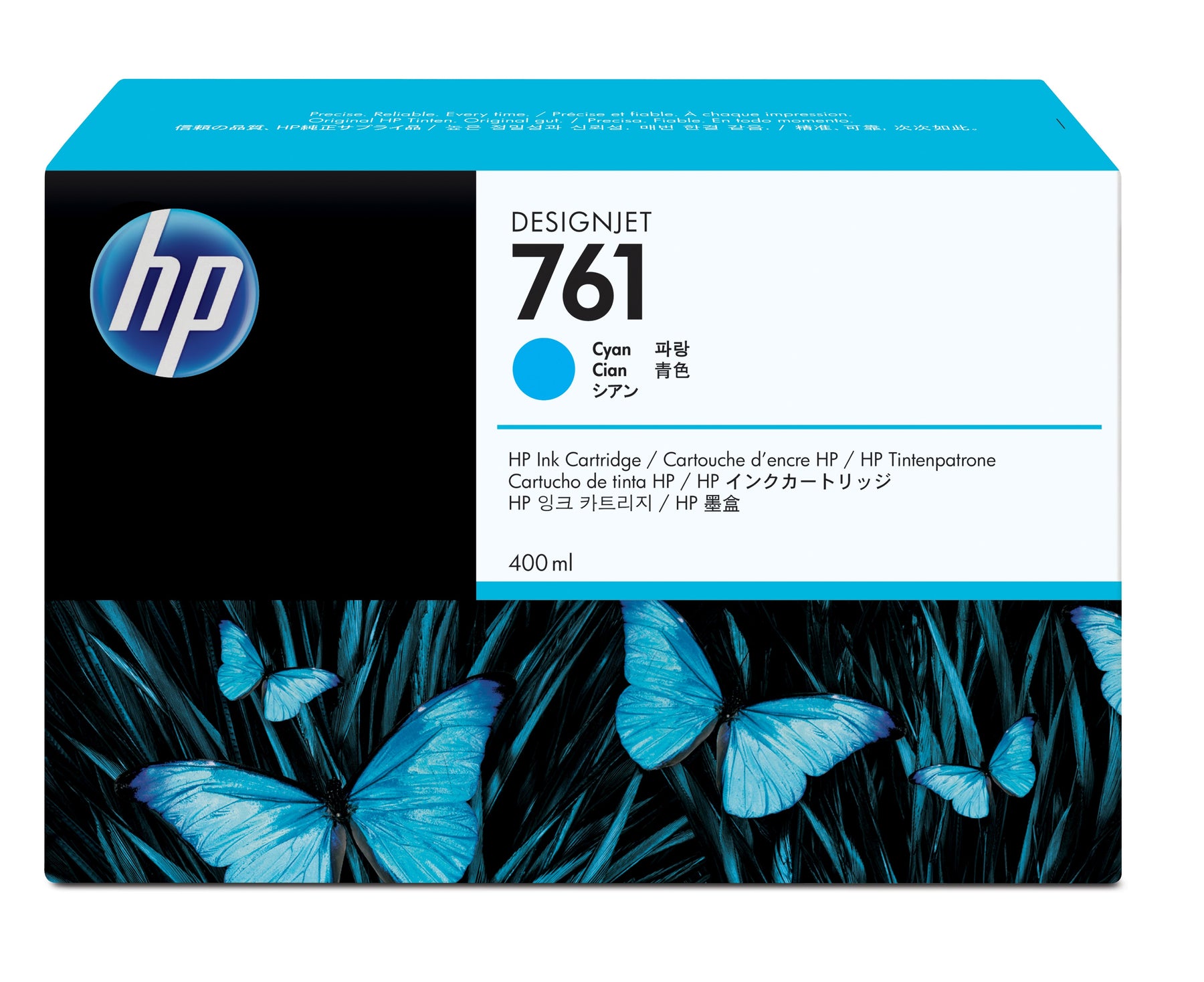 HP 761 - 400 ml - azul cyan - original - DesignJet - tinteiro - para DesignJet T7100, T7200 Production Printer