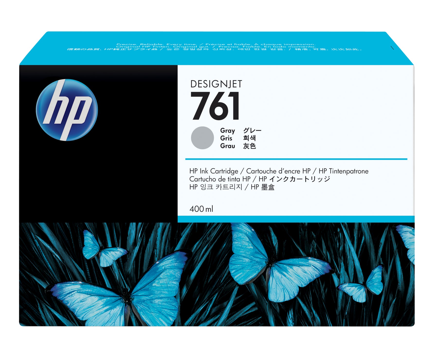 HP 761 - 400 ml - gray - original - DesignJet - ink cartridge - for DesignJet T7100, T7200 Production Printer