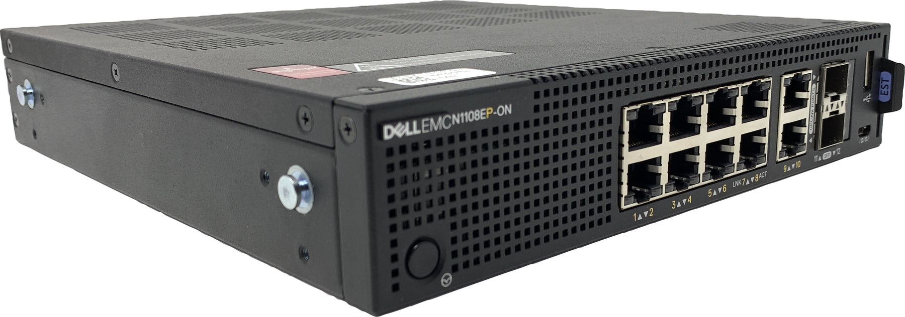 Dell Networking N1108EP-ON - Switch - Managed - 8 x 10/100/1000 (PoE+) + 2 x Gigabit SFP + 2 x 10/100/1000 - front to back airflow - rail mountable - PoE+ (137W) - CAMPUS Smart Value