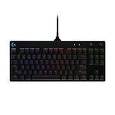 Logitech G Pro Mechanical Gaming Keyboard - Keyboard - Backlight - USB - American International Standard - Switch: GX Blue Clicky - Black