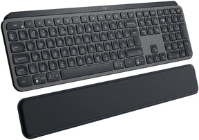 Logitech MX Keys - Teclado - retroiluminação - Bluetooth, 2.4 GHz - QWERTY - Padrão internacional americano - grafite