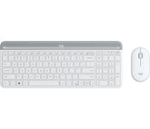 Logitech Slim Wireless Combo MK470 - Keyboard and Mouse Combo - Wireless - 2.4GHz - Nordic - Off White