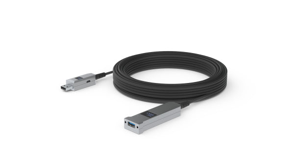 Huddly - Cabo USB - USB Tipo A (M) para USB Tipo A (F) - USB 3.1 Gen 1 - 15 m - Active Optical Cable (AOC) - preto