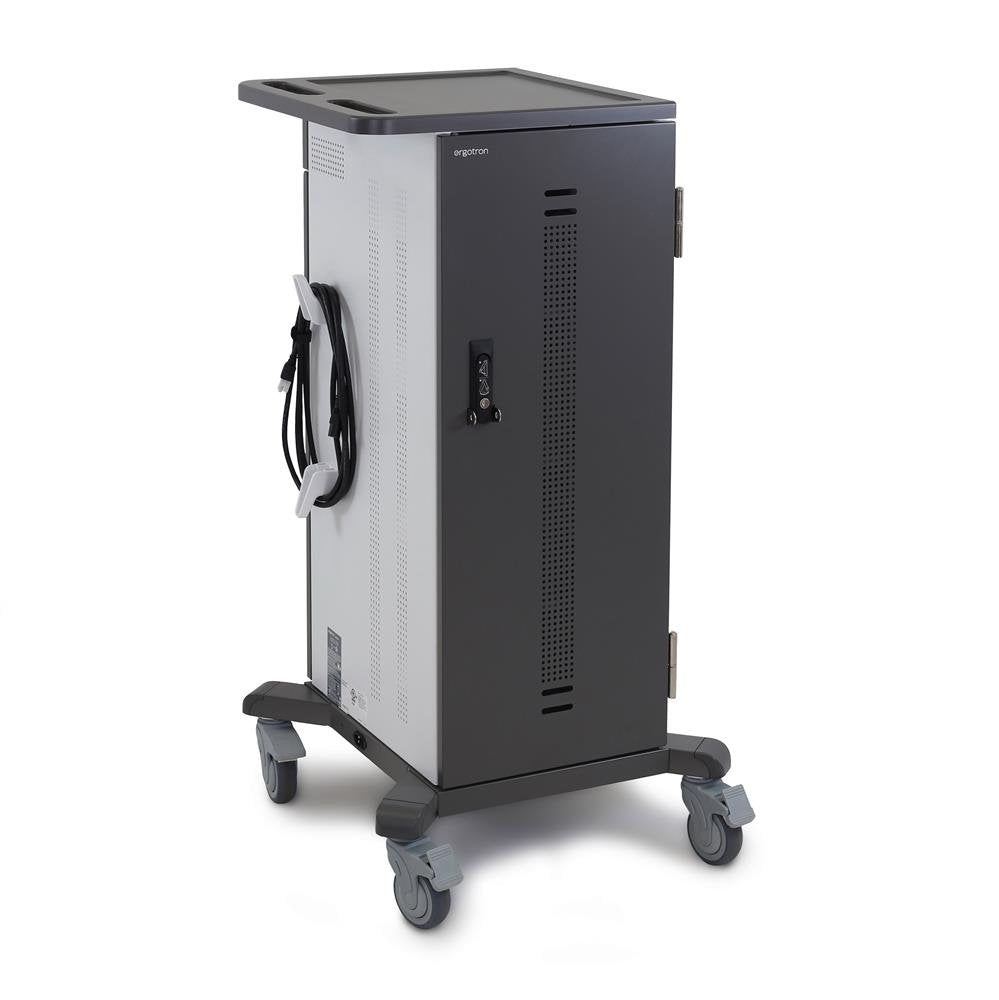 Ergotron YES35 - Cart (charge only) - for 35 mobile devices - lockable - gray, white - screen size: up to 10"
