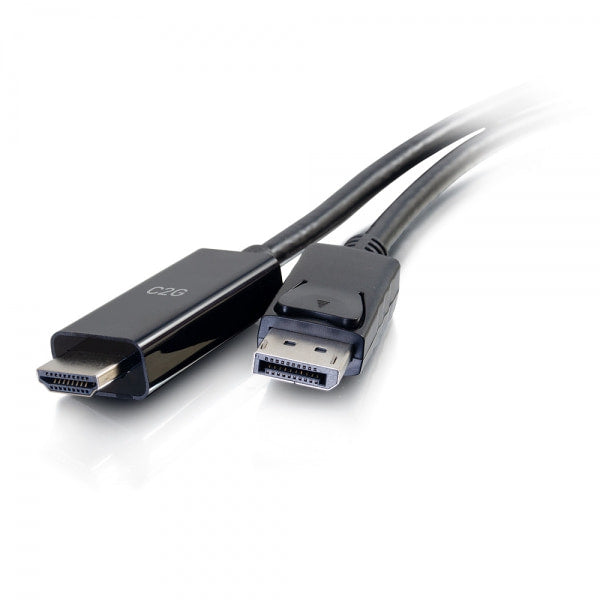 C2G 1.8m DisplayPort Male to HD Male Active Adapter Cable - 4K 60Hz - Adapter Cable - DisplayPort Male to HDMI Male - 1.8m - Black - Active, 4K Support