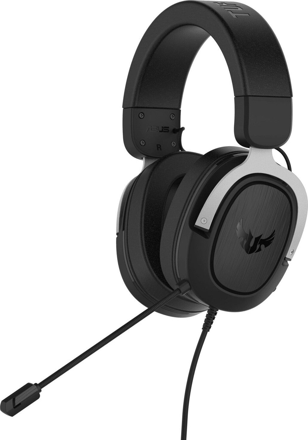 ASUS TUF Gaming H3 - Auriculares - Tamaño completo - Con cable - Conector de 3,5 mm - Negro, Plata