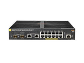 HPE Aruba 2930F 12G PoE+ 2G/2SFP+ - Interruptor - L3 - Administrado - 12 x 10/100/1000 (PoE+) + 2 x 1 Gigabit / 10 Gigabit SFP+ (ligação ascendente) + 2 x 10/100/1000 - montável em trilho - PoE+ (139 W)