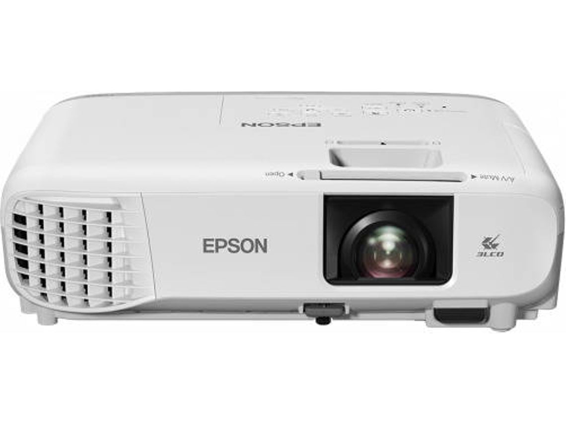 Epson EB-W39 - 3 LCD projectors - portable - 3500 lumens (white) - 3500 lumens (color) - WXGA (1280 x 800) - 16:10 - 720p - LAN - gray, white