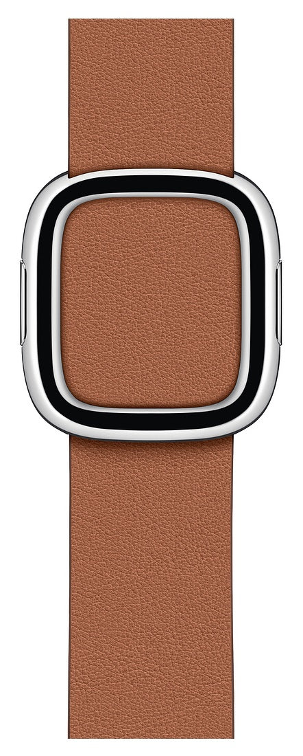 Apple 40mm Hebilla moderna - Correa para reloj inteligente - Tamaño grande - Marrón sillín - para reloj (38mm, 40mm, 41mm)