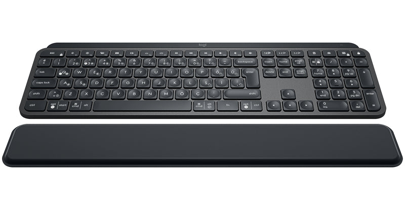 Logitech MX Keys Advanced Wireless Illuminated Keyboard - Teclado - retroiluminação - Bluetooth, 2.4 GHz - QWERTY - Reino Unido