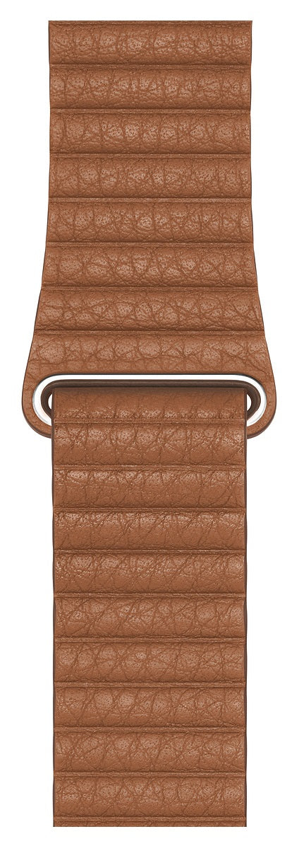 Correa Loop de cuero marrón estilo Saddle para caja de 44 mm - Grande