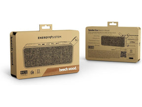 Energy Music Box Eco Beech Wood - Altifalante - para utilização portátil - sem fios - Bluetooth - 6 Watt