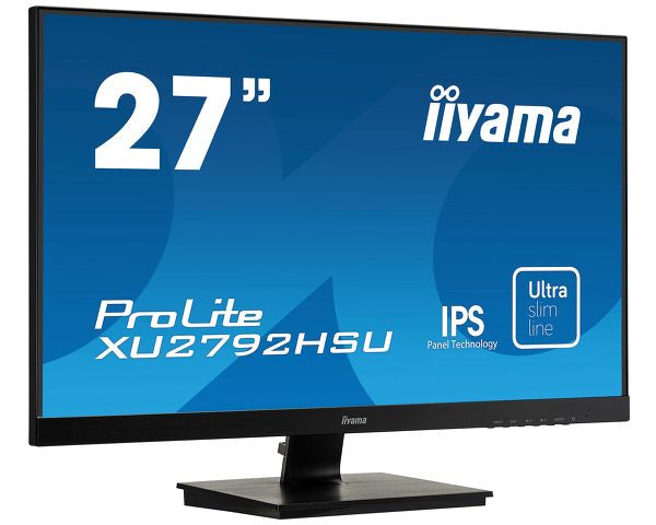 iiyama ProLite XU2792HSU-B1 - LED Monitor - 27" - 1920 x 1080 Full HD (1080p) @ 75 Hz - IPS - 250 cd/m² - 1000:1 - 4 ms - HDMI, VGA, DisplayPort - speakers - black