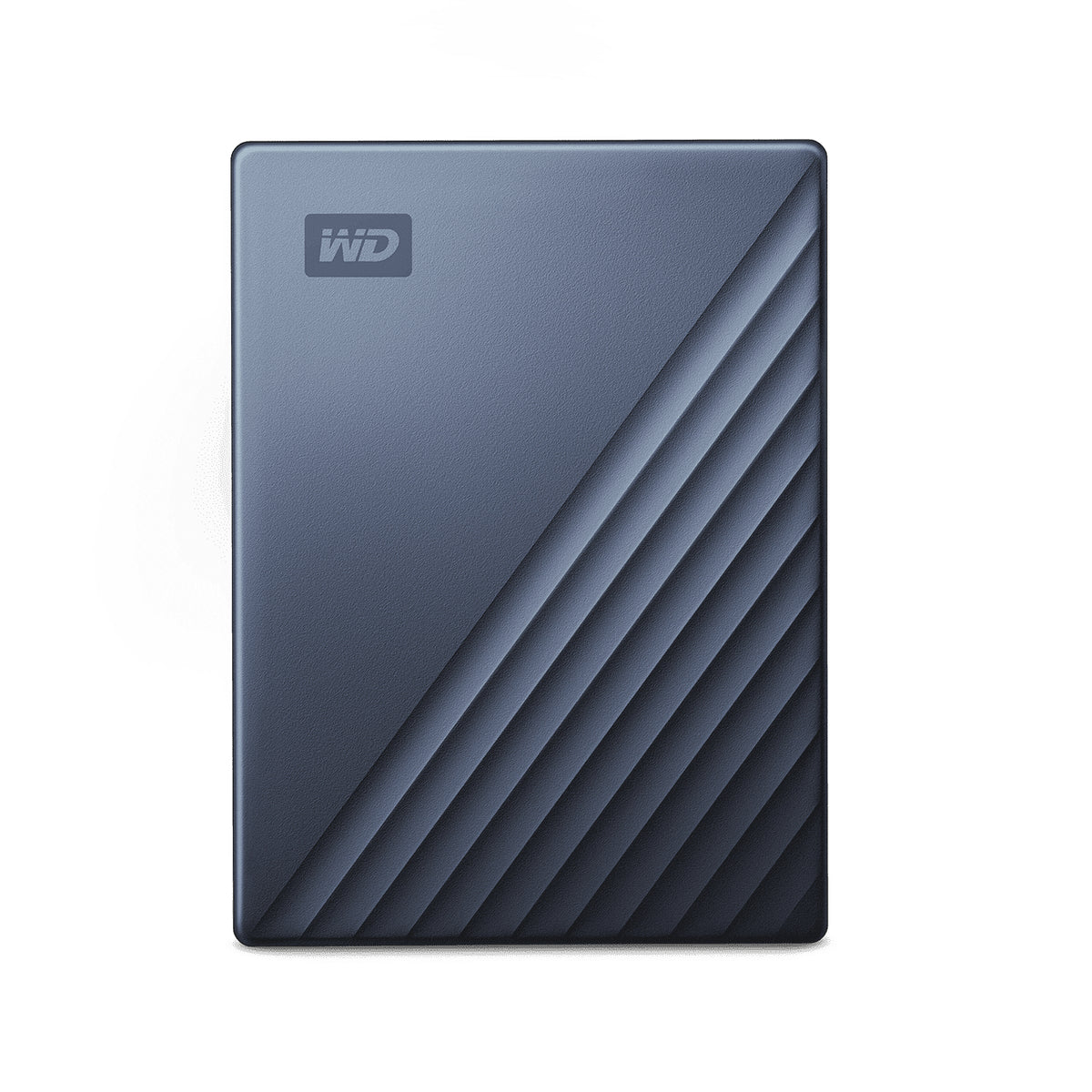 WD My Passport Ultra WDBFTM0050BBL - Hard drive - encrypted - 5 TB - external (portable) - USB 3.1 (USB C connector) - 256-bit AES - blue