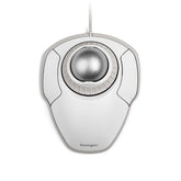 Kensington Orbit with Scroll Ring - Trackball - destros e canhotos - óptico - 2 botões - com cabo - USB - branco, prata