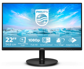 PHILIPS MONITOR LED 22 (21.5) 16:9 FHD VGA HDMI COLUNAS 221V8A/00