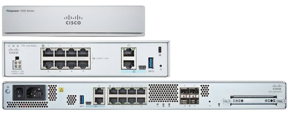 Cisco FirePOWER 1150 Next-Generation Firewall - Corta-fogo - fluxo de ar frente para trás - 1U - montável em gabinete
