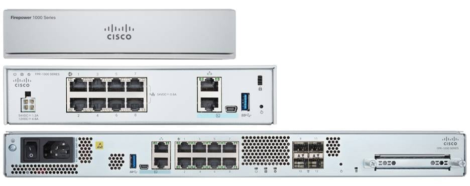 Cortafuegos de próxima generación Cisco FirePOWER 1150 - Firestop - Flujo de aire de adelante hacia atrás - 1U - Montaje en gabinete