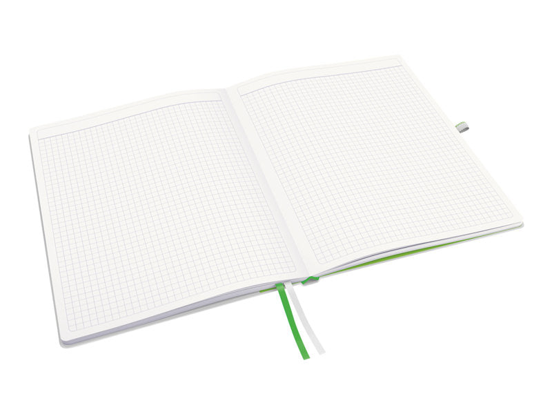 Leitz Complete - Notepad - hardcover binding - 80 sheets - ivory paper - square - white cover (44730001)