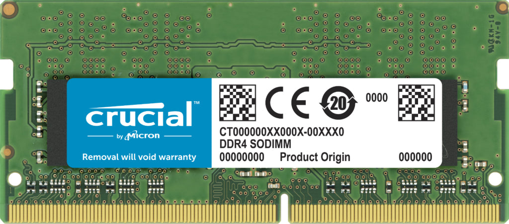 Crucial - DDR4 - kit - 64 GB: 2 x 32 GB - SO DIMM de 260 pines - 2666 MHz / PC4-21300 - CL19 - 1,2 V - sin búfer - sin ECC