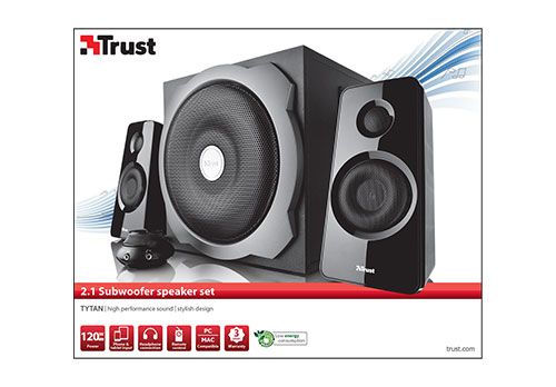 Altavoces TRUST Tytan Subwoofer 2.1 Altavoz Negro-19019