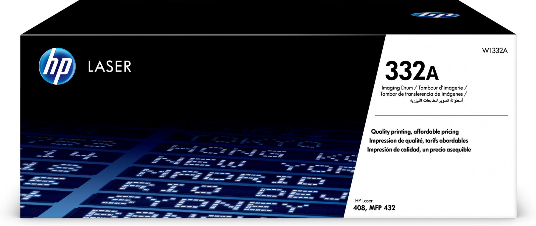 HP 332A - Rendimiento medio - Negro - Genuino - Cartucho de tóner (W1332A) - para Laser 408dn, MFP 432fdn