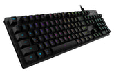 Logitech Gaming G512 - Keyboard - Backlight - USB - US International Standard - Switch: GX Red Linear - Charcoal