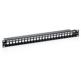 EQUIP PATCH PANEL 19 MODULAR 24P 1U FTP EMPTY BLACK