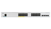 Cisco Catalyst 1000-24FP-4G-L - Switch - Managed - 24 x 10/100/1000 (PoE+) + 4 x Gigabit SFP (uplink) - rail mountable - PoE+ (370W)