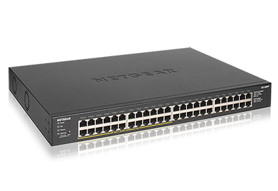 NETGEAR GS348PP - Switch - no management - 48 x 10/100/1000 (24 PoE+) - desktop, rail mountable - PoE+ (380 W)