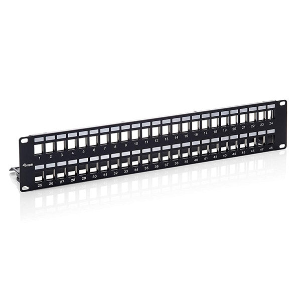 EQUIP PATCH PANEL 19 MODULAR 48P 2U FTP VAZIO PRETO