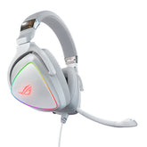 ASUS ROG Delta - White Edition - auriculares - tamaño completo - con cable - USB, USB-C - blanco - para ROG Strix G15, G17, ROG Zephyrus G14, M15, S15, S17, TUF Gaming F17, FX505, TUF505