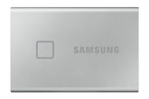 Samsung T7 Touch MU-PC500S - SSD - encriptado - 500 GB - externa (portátil) - USB 3.2 Gen 2 (USB C conector) - 256-bits AES - prata