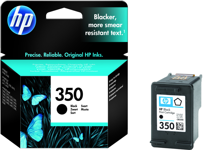 HP 350 - 4,5 ml - negro - original - blister - cartucho de tinta - para Officejet J6413, J6415, Photosmart C4450, C4470, C4472, C4524, C4585, C5225, C5275, C5288