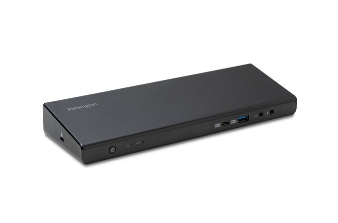 Kensington SD4750P USB-C y USB 3.0 Estación de acoplamiento doble 4K con adaptador de 135 W - DP y HDMI - Win/Mac - Estación de acoplamiento - USB-C/USB 3.0 - 2 x HDMI, 2 x DP - GigE - 135 vatios - Compatible con TAA - Europa