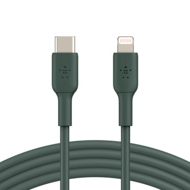 Belkin BOOST CHARGE - Lightning Cable - Lightning Male to USB-C Male - 1 m - Midnight Green - USB Power Delivery (18W) - for Apple iPad/iPhone/iPod (Lightning)