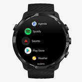 Suunto 7 - Preto - relógio de desporto Com banda - silicone - lima - tamanho do pulso: 125-230 mm - Bluetooth, Wi-Fi, NFC - 70 g