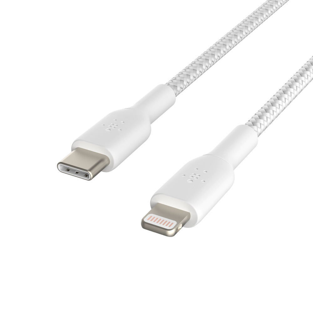 Belkin BOOST CHARGE - Cable Lightning - USB-C Macho a Lightning Macho - 2 m - Blanco - USB Power Delivery (18W) - para Apple iPad/iPhone/iPod (Lightning)