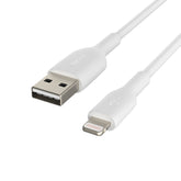 Belkin BOOST CHARGE - Lightning Cable - Lightning Male to USB Male - 2m - White - for Apple 10.5-inch iPad Pro, 12.9-inch iPad Pro (2nd generation), iPhone 11, 11 Pro, 11 Pro Max, 8, XR, XS, XS Max