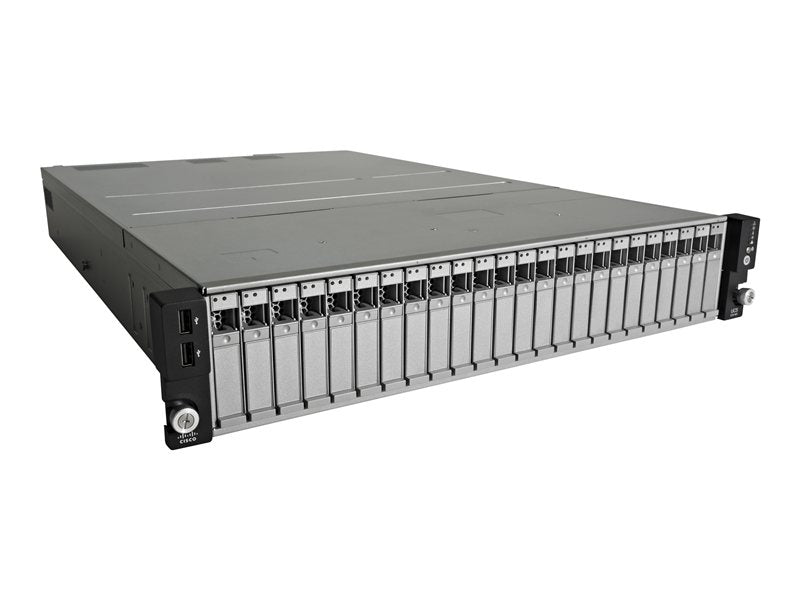 Cisco UCS C24 M3 High-Density Rack-Mount Server Small Form Factor - Servidor - montável em bastidor - 2U - 2-way - sem CPU - RAM 0 GB - SATA/SAS - hot-swap 2.5" compartimento - s/ HDD - G200e - GigE - s/ monitor - DISTI