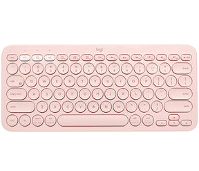 Logitech K380 Multi-Device Bluetooth Keyboard - Keyboard - Wireless - Bluetooth 3.0 - QWERTY - Spanish - Pink