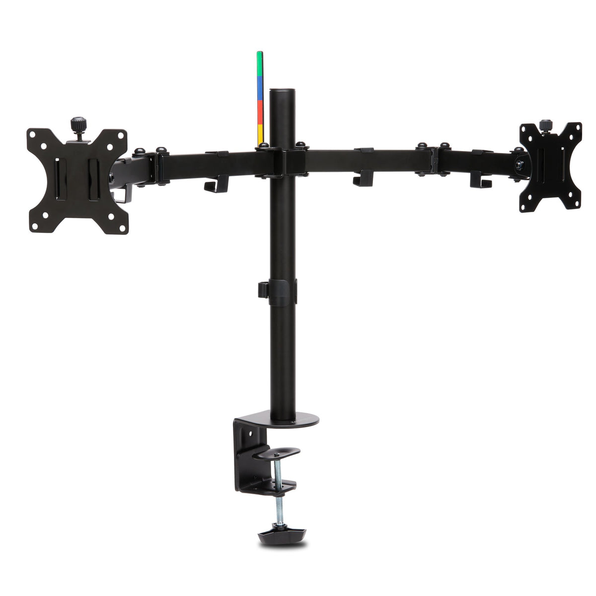 Kensington SmartFit Ergo Dual Extended Monitor Arm - Kit de montaje - brazo ajustable - para 2 monitores - metal - negro - tamaño de pantalla: hasta 32'' - Computadora de escritorio, abrazadera en C, arandela, montable en escritorio