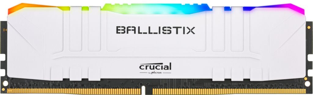 Ballistix RGB - DDR4 - kit - 32 GB: 2 x 16 GB - 288-pin DIMM - 3600 MHz / PC4-28800 - CL16 - 1.35 V - unbuffered - no ECC - white