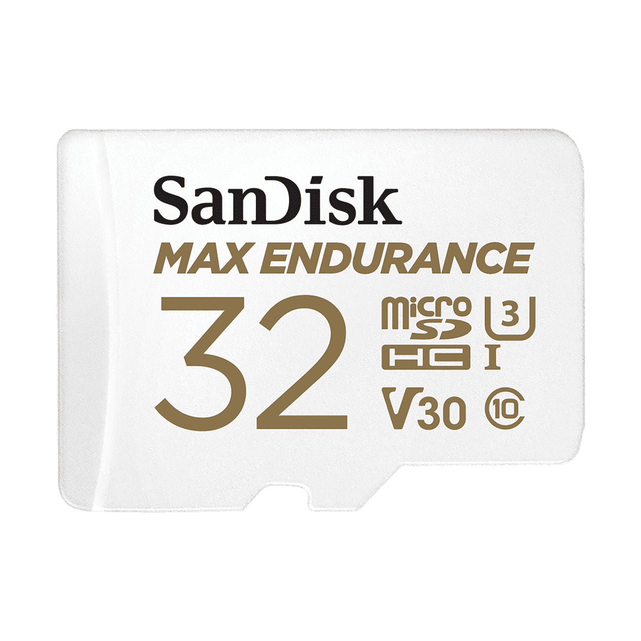 SanDisk Max Endurance - Flash Memory Card (Included microSDXC to SD Adapter) - 32 GB - Video Class V30 / UHS-I U3 / Class10 - microSDXC UHS-I