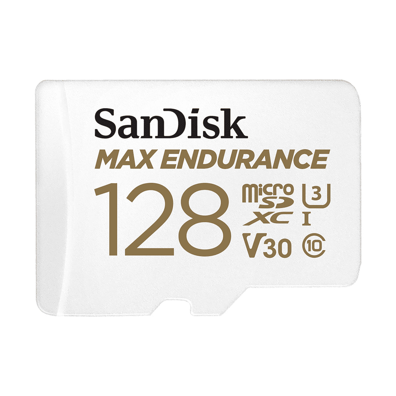 SanDisk Max Endurance - Flash Memory Card (Included microSDXC to SD Adapter) - 128 GB - Video Class V30 / UHS-I U3 / Class10 - microSDXC UHS-I