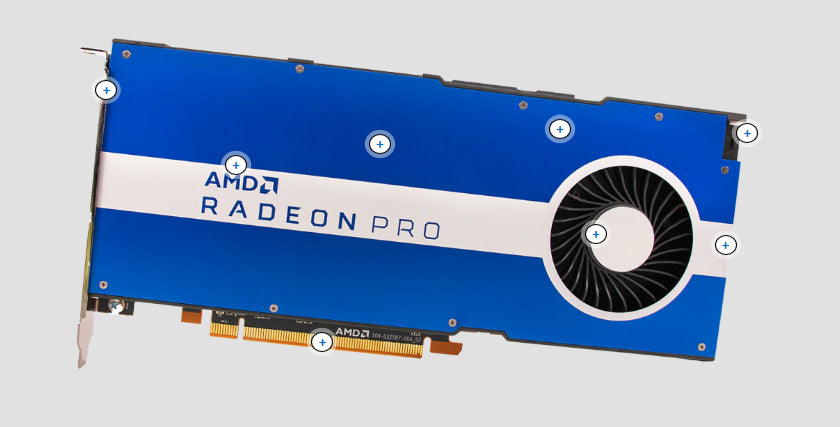 AMD Radeon Pro W5500 - Tarjeta gráfica - Radeon Pro W5500 - 8 GB GDDR6 - PCIe 4.0 x16 - 4 x DisplayPort