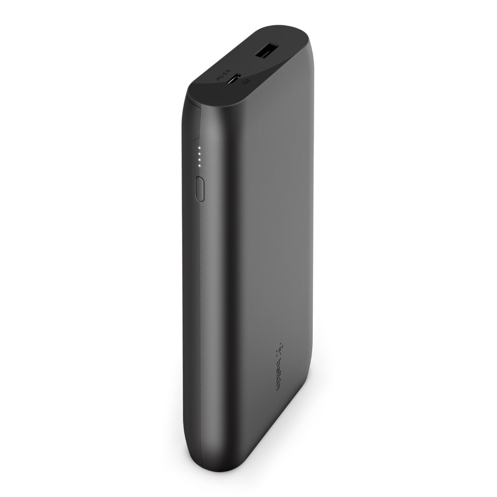 Belkin BOOST CHARGE - Portable Charger - 20000 mAh - 30 Watt - Fast Charge, PD - 2 Output Connectors (USB, USB-C) - Black