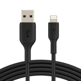 Belkin BOOST CHARGE - Lightning Cable - Lightning Male to USB Male - 2 m - Black - for Apple 10.5-inch iPad Pro, 12.9-inch iPad Pro (2nd generation), iPhone 11, 11 Pro, 11 Pro Max, 8, XR, XS, XS Max