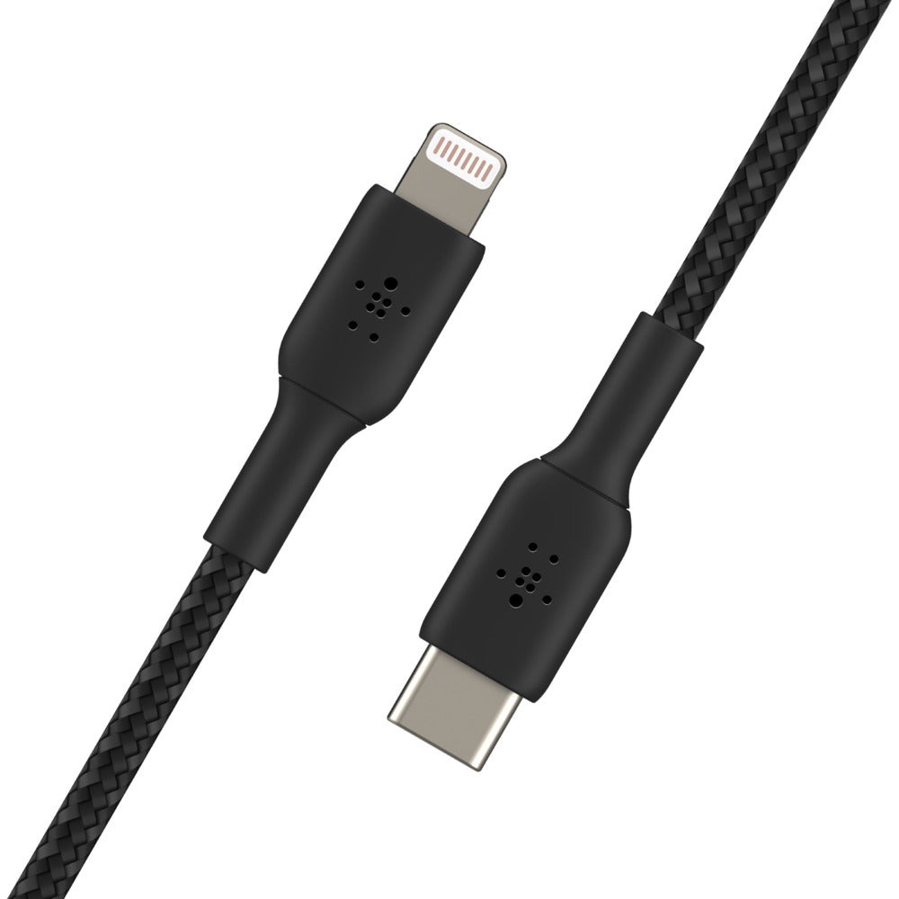 Belkin BOOST CHARGE - Cabo Lightning - USB-C macho para Lightning macho - 2 m - preto - Fornecimento de energia USB (18W) - para Apple iPad/iPhone/iPod (Lightning)